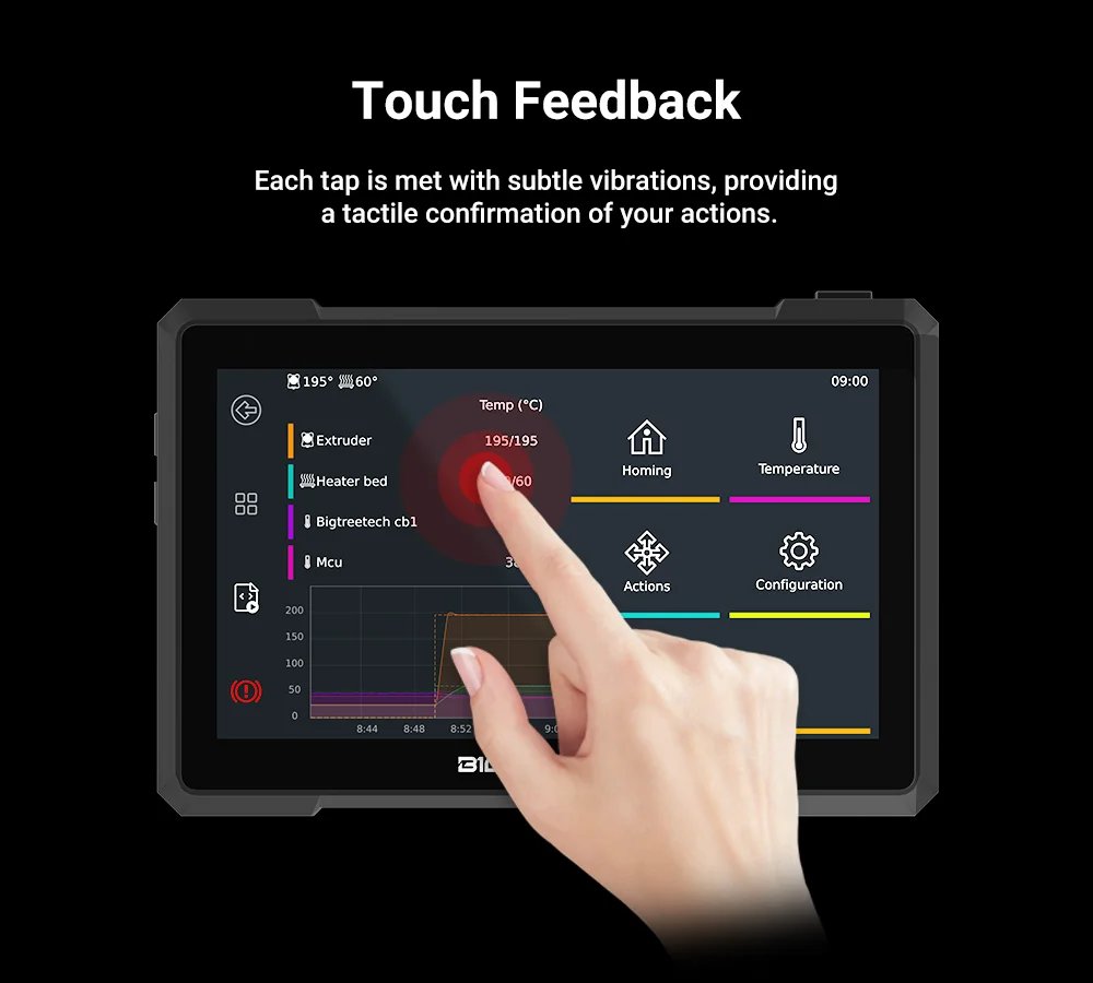 BIGTREETECH Pad 7 IPS Touch Screen Klipper 7 Inch With CB1 32GB TF Card Upgrade For CM4 Voron 2.4 Ender 3 B1 SE PLUS 3D Printer