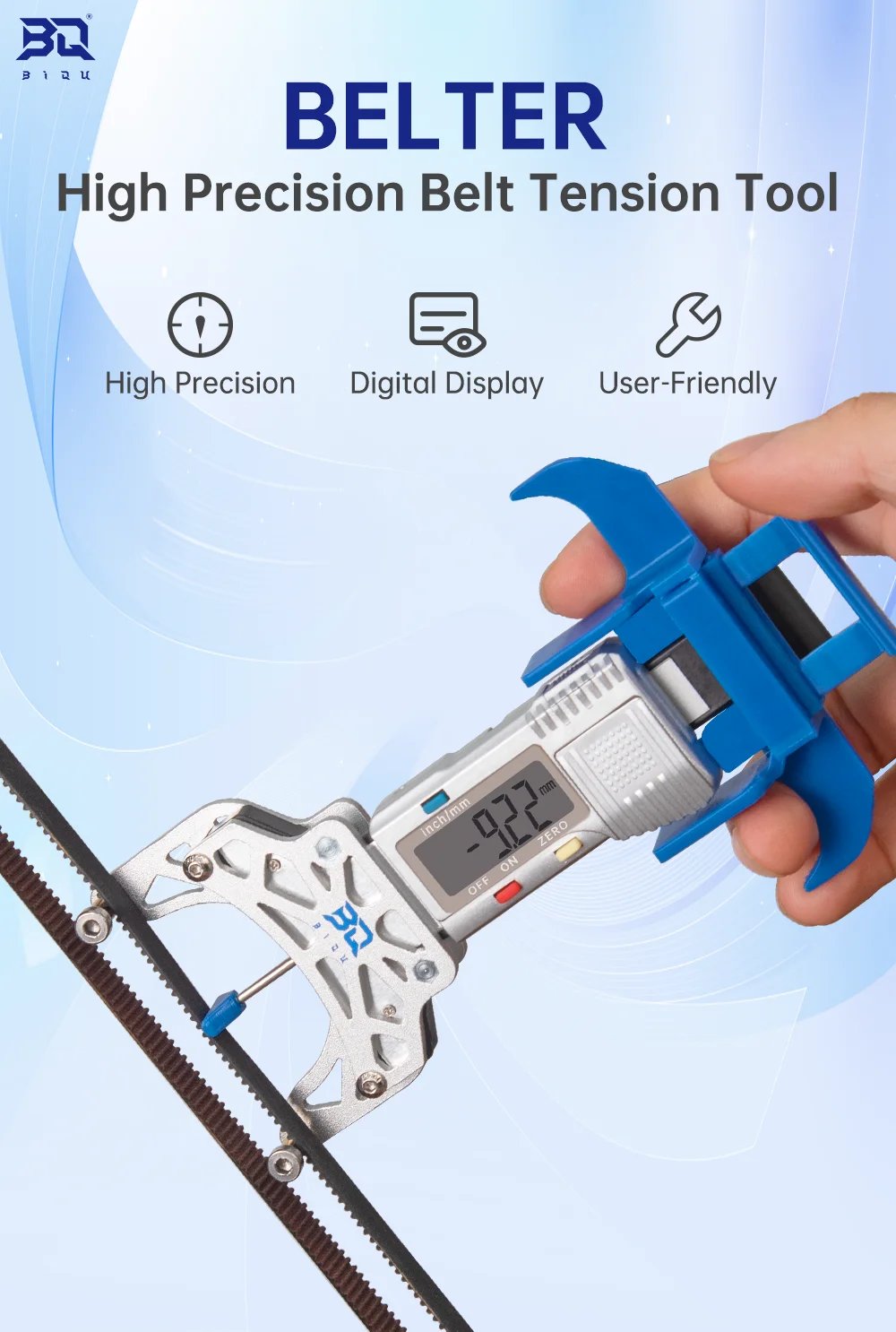 BIGTREETECH Belter Belt Tension Tool Digital Display Electronic Sensor Belt Elastic Tensiometer For Voron VZBOT LDO Motor S2DW