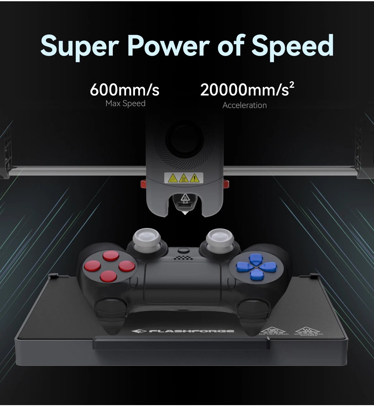 Flashforge Adventurer 5M Speedy 3D Printer 600mm/s High Speed Printing Auto leveling CoreXY Structure Direct Extruder