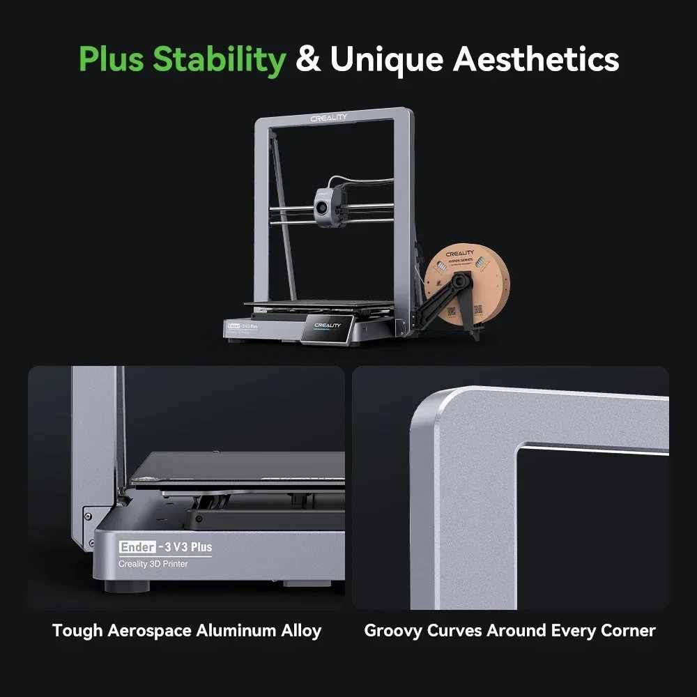 Creality Ender-3 V3 Plus CoreXZ 3D Printer 300x300x300mm Build Volume Bigger Print Size 600mm/S Extruder Auto Load Filament