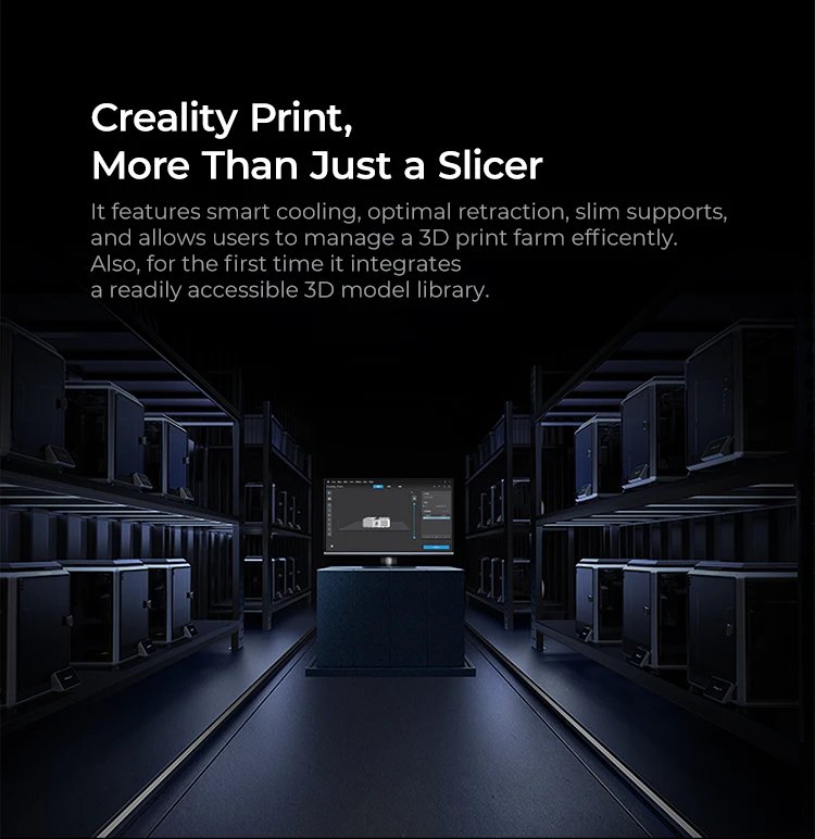 Creality K1C 3D Printer 600mm/s Auto Leveling Robust Direct Extruder Tri-High Speed Printing Upgrade K1 with AI Camera Printer