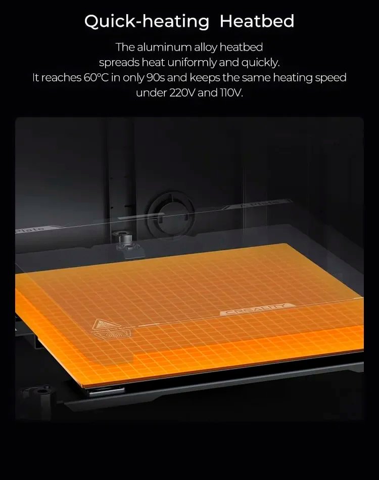 Creality k1/K1MAX /K1C 3D Printer Max. 32MM³/S Flow Hotend Printing Speed 600MM /S Dual-gear Direct Drive Extruder