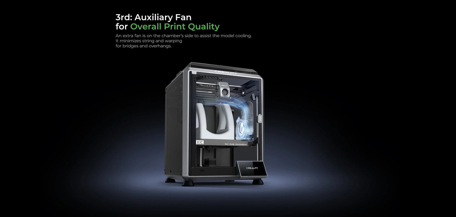 Creality k1/K1MAX /K1C 3D Printer Max. 32MM³/S Flow Hotend Printing Speed 600MM /S Dual-gear Direct Drive Extruder