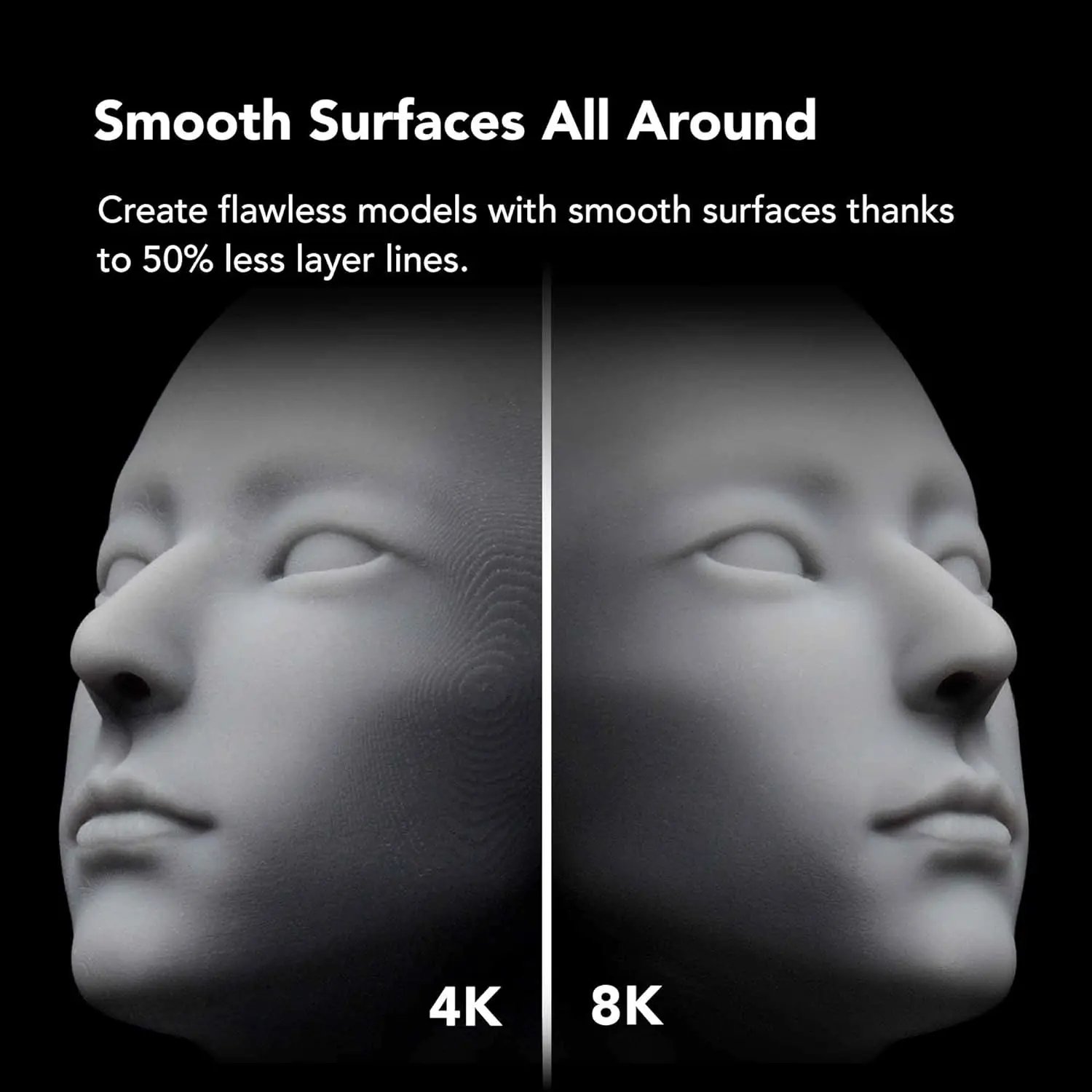 Phrozen Sonic Mini 8K S LCD Resin 3D Printer Highest Resolution of 22 µm 7.1” Mono LCD Screen 16.5X 7.2 x 17 cm Printing Volume