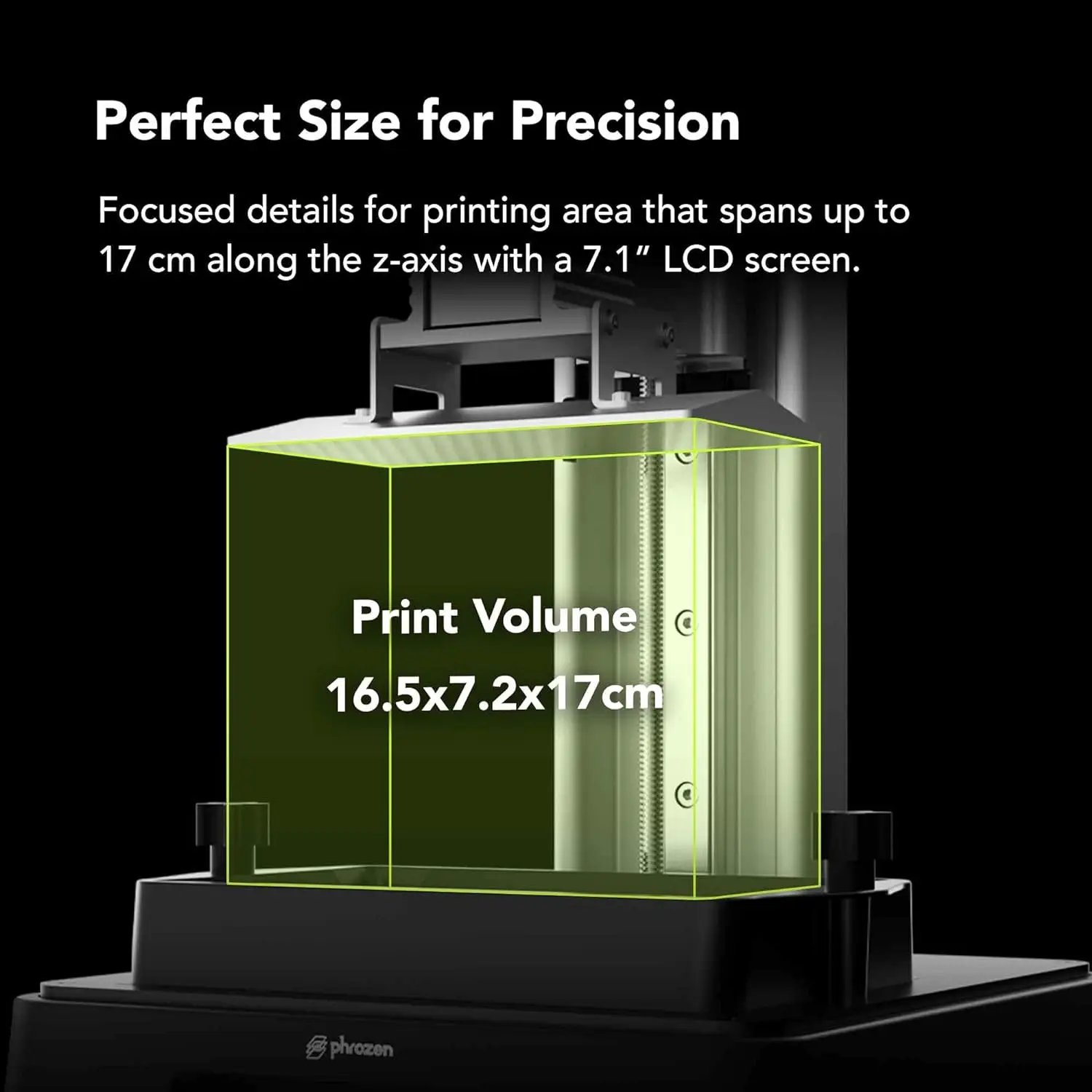 Phrozen Sonic Mini 8K S LCD Resin 3D Printer Highest Resolution of 22 µm 7.1” Mono LCD Screen 16.5X 7.2 x 17 cm Printing Volume