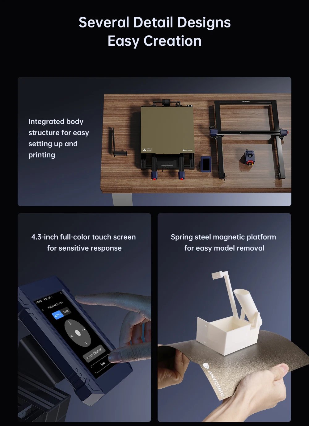 Anycubic Kobra 2 Max 3D Printer 420x420x500mm Speed 500mm/s Support Remote Control and APP Auto Leveling Printing Platform Anycubic Kobra 2 Max 3D Printer 420x420x500mm Speed 500mm/s Support Remote Control and APP Auto Leveling Printing Platform