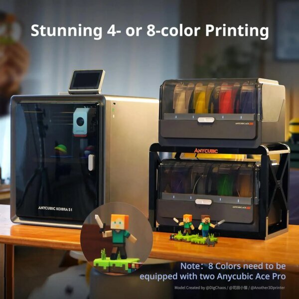 Anycubic Kobra S1 Combo Multi-Color 3D Printer