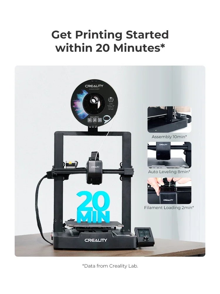Creality Ender 3 V3 SE 3D Printer 250mm/s Printing Speed Sprite Direct Extruder Dual Z-Axis IU Display CR Touch Auto Leveling