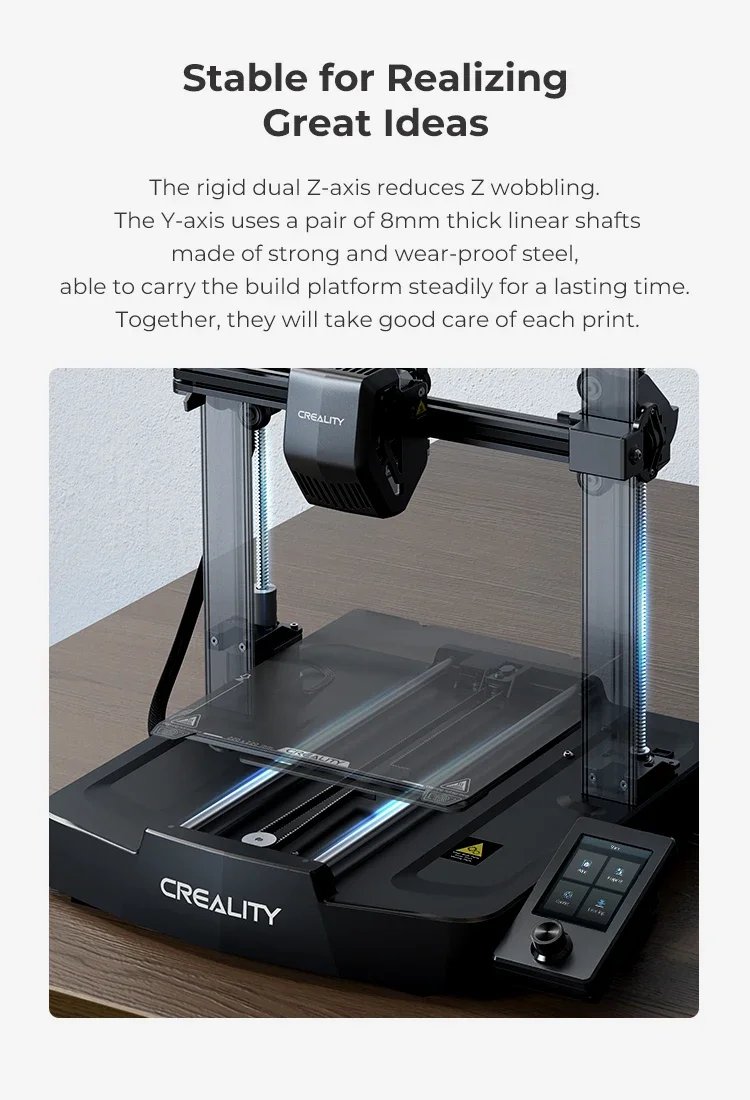 Creality Ender 3 V3 SE 3D Printer 250mm/s Printing Speed Sprite Direct Extruder Dual Z-Axis IU Display CR Touch Auto Leveling