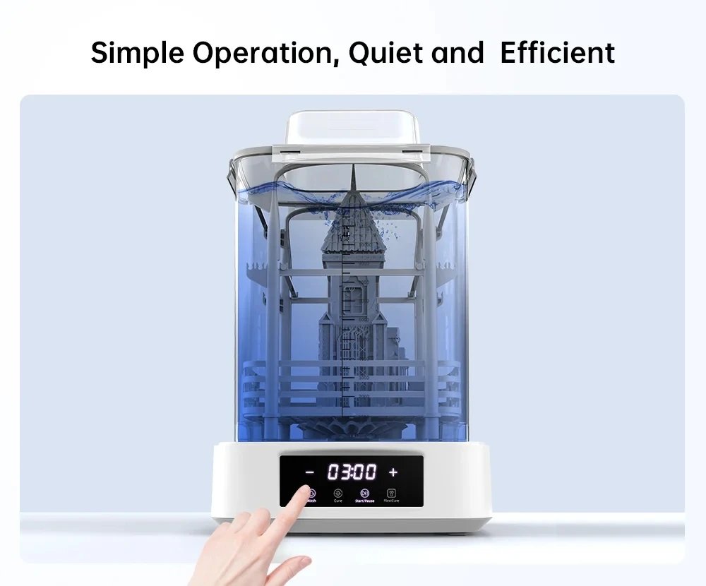 ANYCUBIC Wash & Cure 3 Plus Wassen die 2 in 1 Machine voor Photon Mono M 5s Saturn LCD/SLA/DLP 3D Printer 3D Drukmodellen
