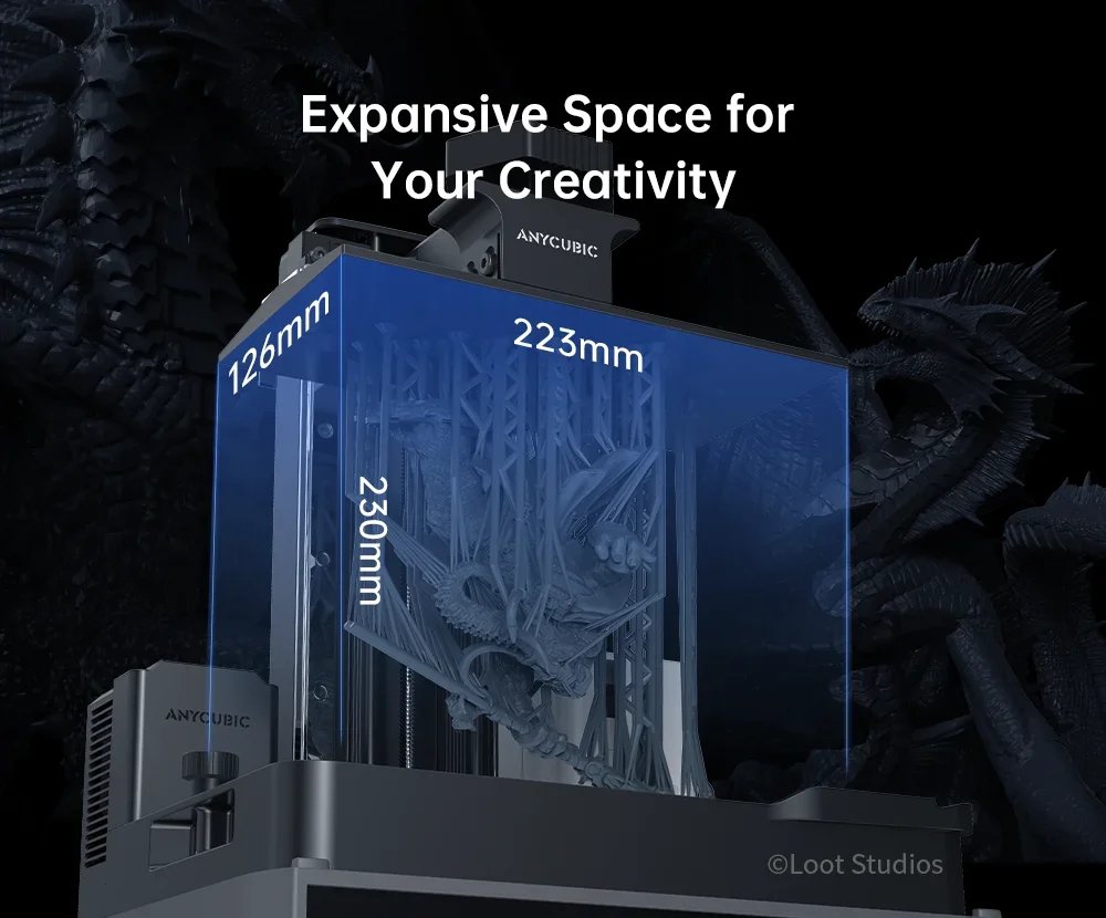 ANYCUBIC Photon Mono M7 PRO 14K Resin 3D Printe 10.1'' Mono LCD 3D Printer Speed Up to 170mm/h Fast Printing Size 223*126*230mm