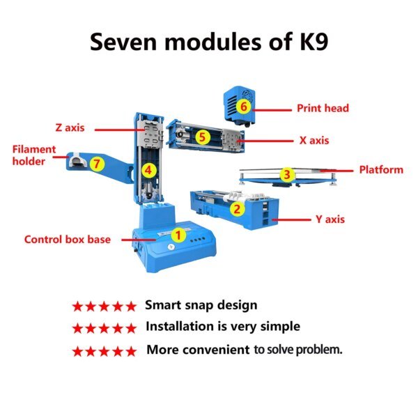 EasyThreed K9 Mini 3D Printer