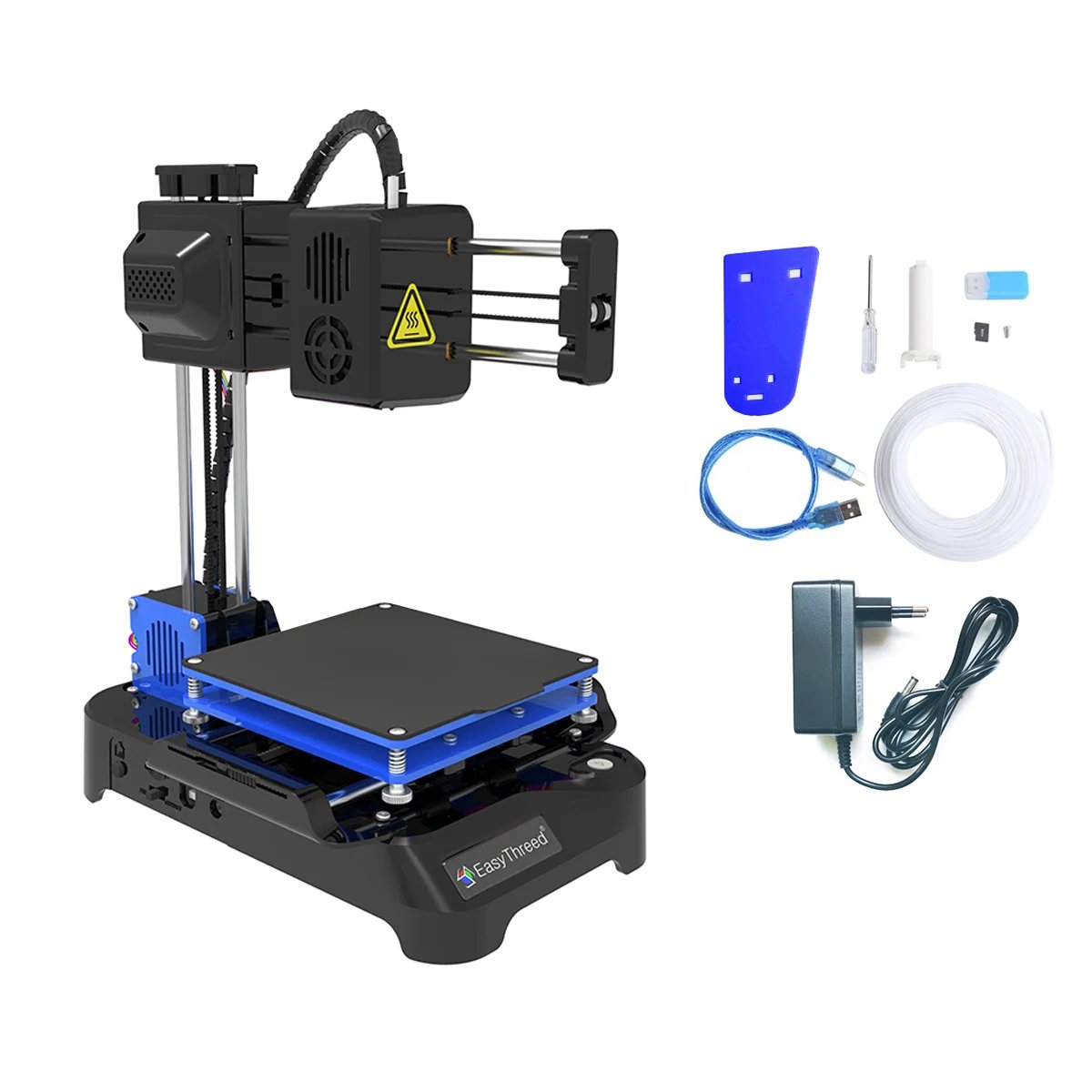 EasyThreed K7 Mini 3D Printer Easy to Use Entry Level Toy Gift 3D Printer FDM TPU PLA Filament 1.75mm Black