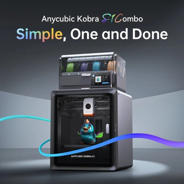 Anycubic Kobra S1 Combo Multi-Color 3D Printer