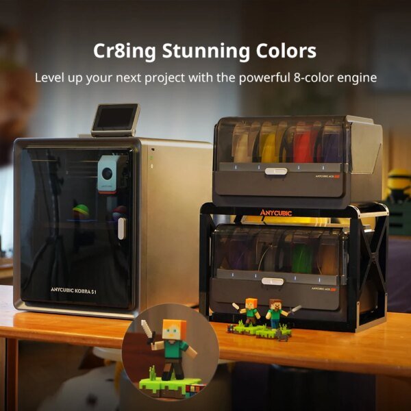 Anycubic Kobra S1 Combo Multi-Color 3D Printer