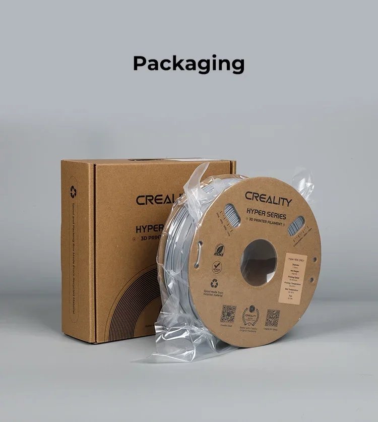 Creality Hyper ABS Filament 1.75mm 3D Printer Filament ABS Designed for High Speed 350mm/s 1kg(2.2lbs)/Spool