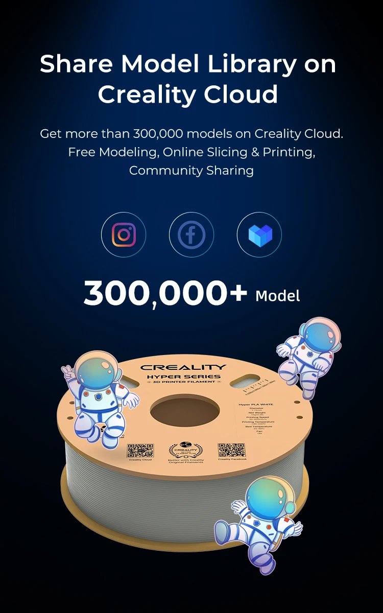 Creality official Hyper Series PLA Filament 1.75mm 1KG