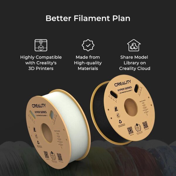 Creality official Hyper Series PLA Filament 1.75mm 1KG