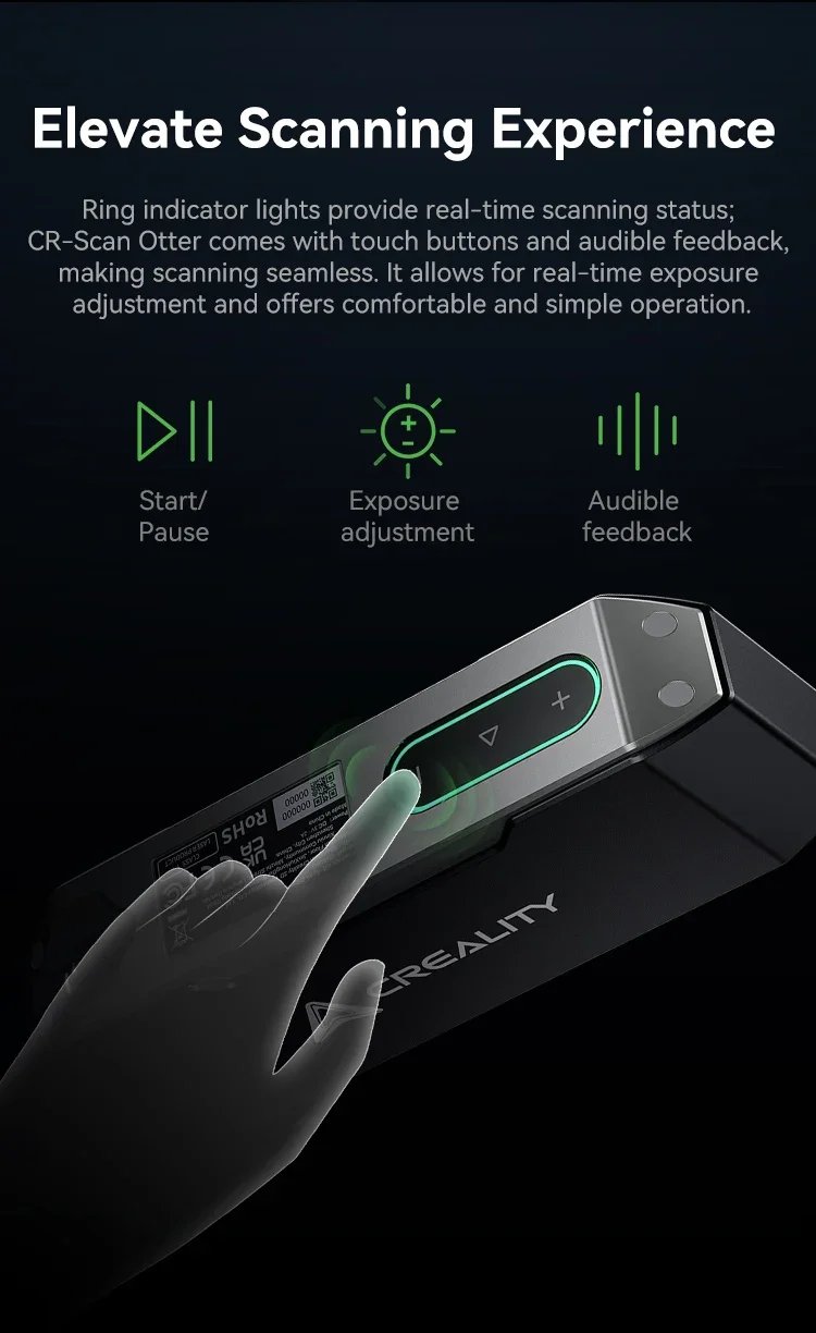 Creality CR-Scan Otter Handheld 3D Scanner 0.02mm Accuracy High-precision All-in-one 3D Scanner