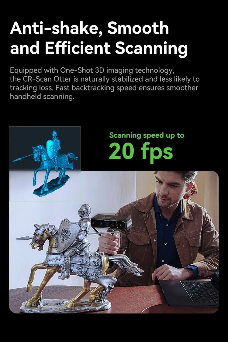 Creality CR-Scan Otter Handheld 3D Scanner 0.02mm Accuracy High-precision All-in-one 3D Scanner