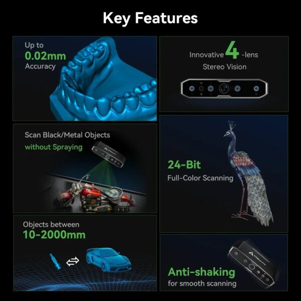 Creality CR-Scan Otter Handheld 3D Scanner (High-precision)