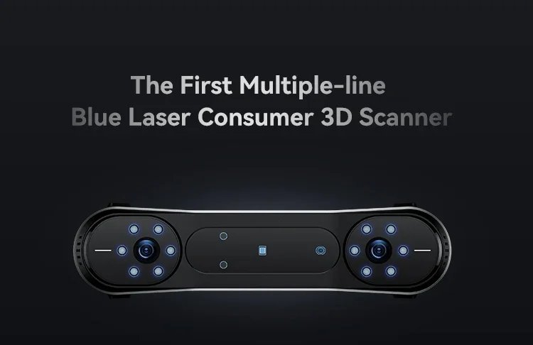 Creality CR-Scan Raptor 3D Scanner for K1/KC1/K1-Max Hybird Blue Laser & NIR Maximum 0.02mm Accuracy
