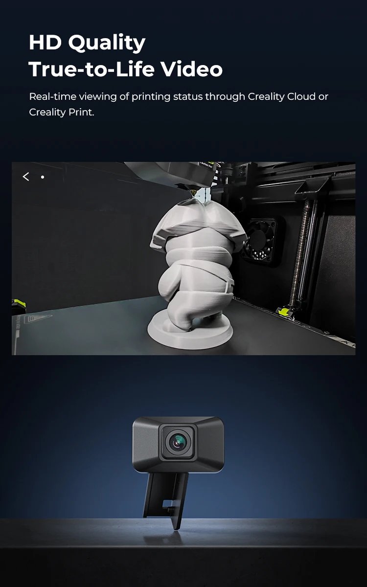 CREALITY New Upgrade K1 AI Camera HD Quality AI DetectionTime-lapse Filming Easy To Install for K1_K1 MAX 3D Printer Accesoires