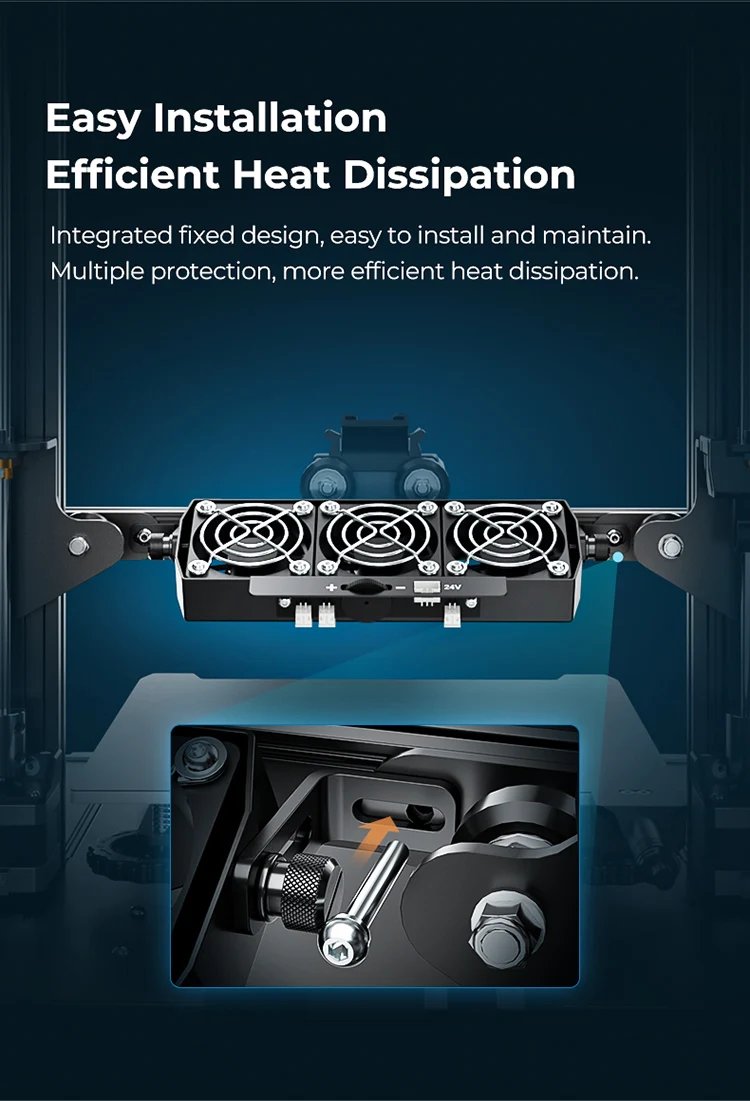 Creality 3D New Fan Cooling Kit For Ender-3 S1/Ender-3 S1 PRO Upgrade Refit Precise Heat Dissipation Support High-speed Printing