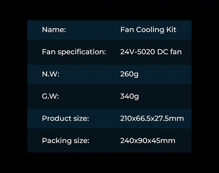 Creality 3D New Fan Cooling Kit For Ender-3 S1/Ender-3 S1 PRO Upgrade Refit Precise Heat Dissipation Support High-speed Printing