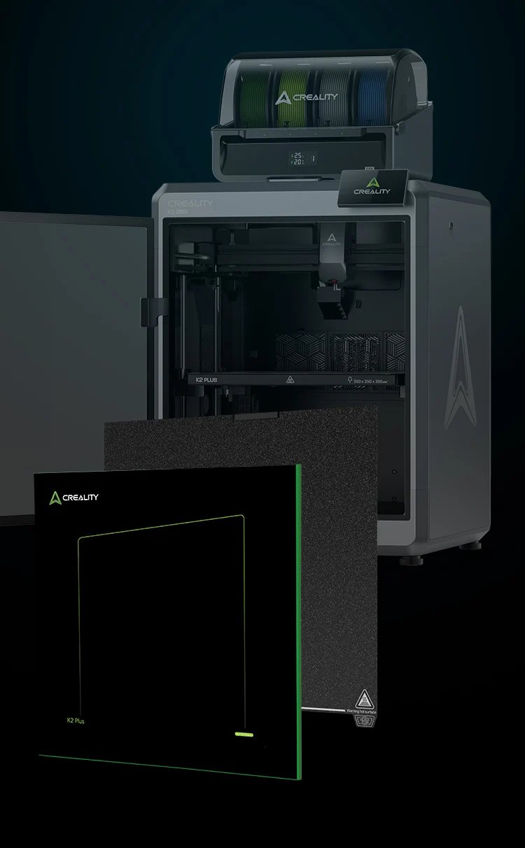 Creality K2 Plus PEI Frosted Build Plate 370x370mm PEI Powder Coating K2 Plus Printing Platform 3D Printer Accessories