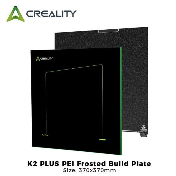 Creality K2 Plus PEI Powder Coated Frosted Build Plate 370x370mm