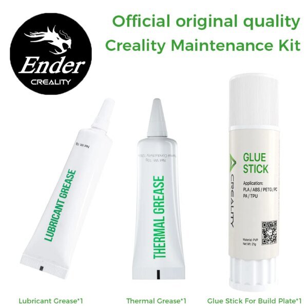 Creality Maintenance Kit 3pc Set Glue Stick, Thermal Grease, Lubricant Grease for Build Plates