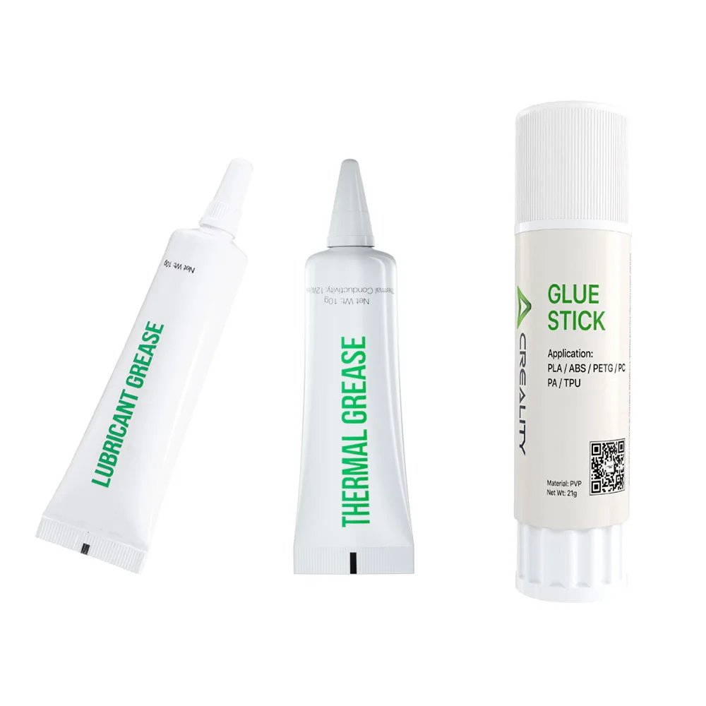 Creality Maintenance Kit 3pc Set Glue Stick, Thermal Grease, Lubricant Grease for Build Plates