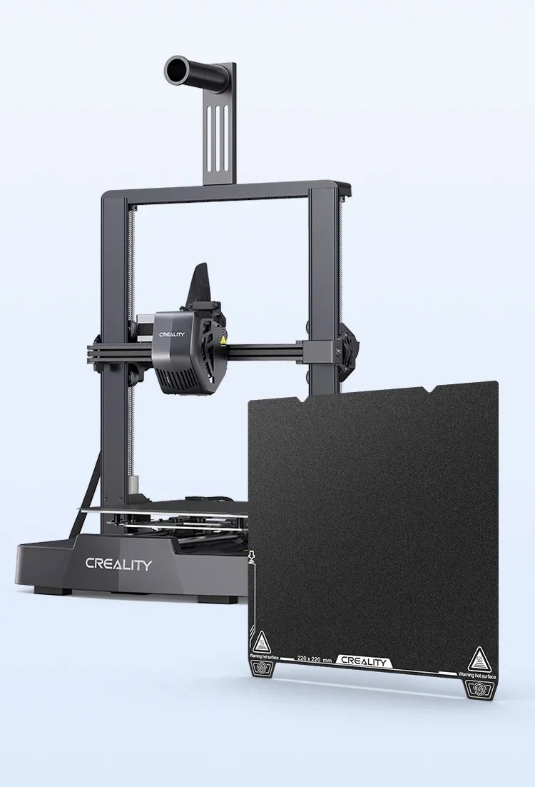 Creality Ender-3 V3 SE/KE PC-Textured Build Plate 235x235mm Single-sided 3D Printer Platform Board 3D Printer Accessories