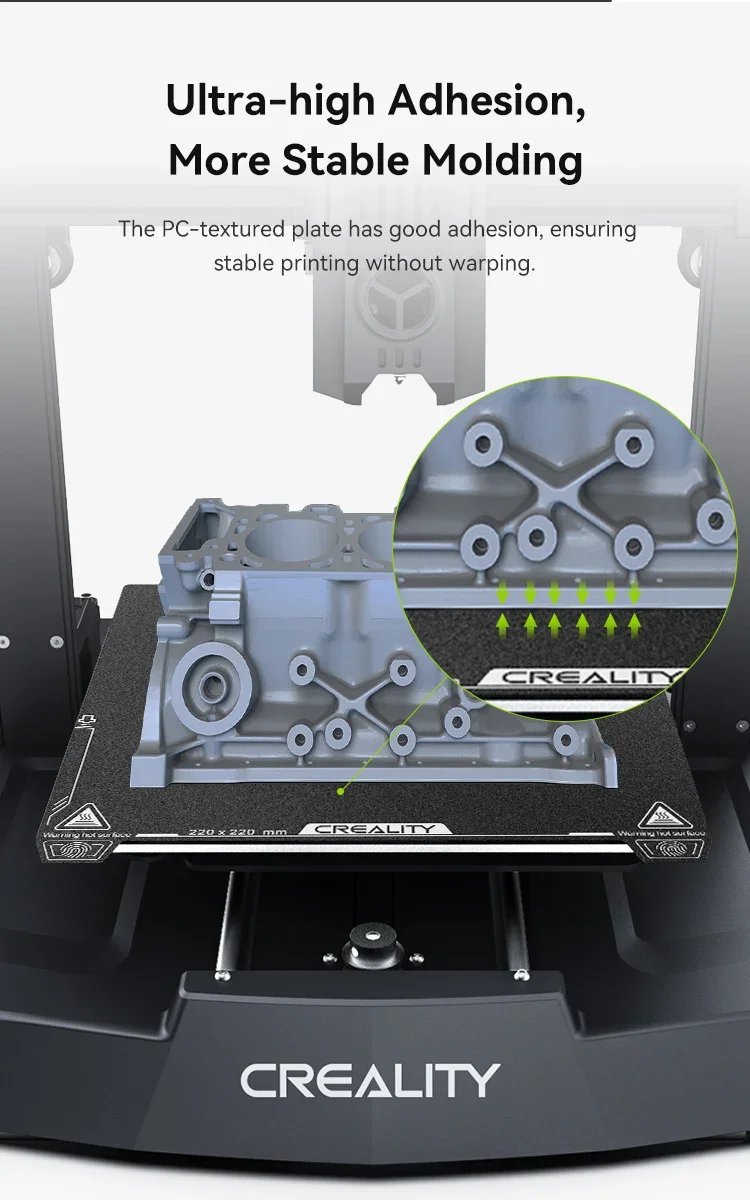 Creality Ender-3 V3 SE/KE PC-Textured Build Plate 235x235mm Single-sided 3D Printer Platform Board 3D Printer Accessories