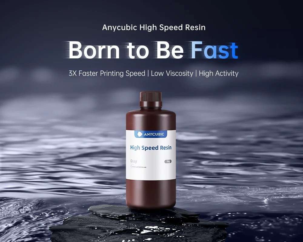 ANYCUBIC High Speed Resin For LCD 3D Pinter 3X Faster Printing Speed For Photon Mono M5s High Activity 405nm Resin