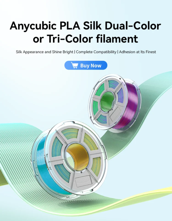 ANYCUBIC Silk PLA Dual-Color Tri-Color For FDM 3D Printer