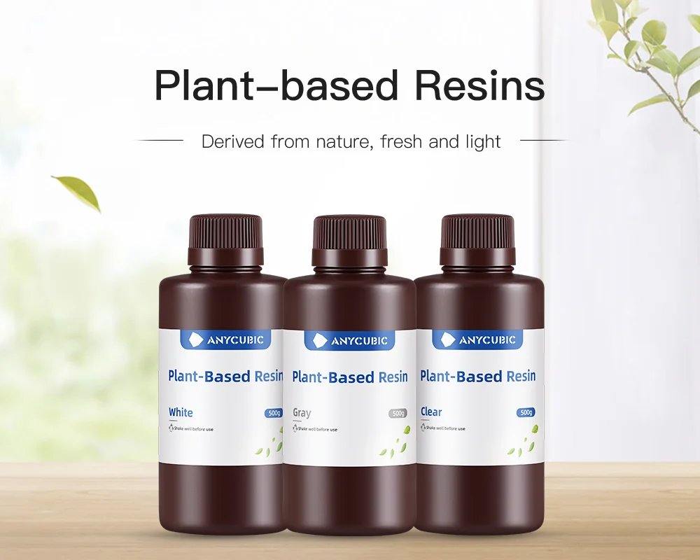 ANYCUBIC Plant-based ECO UV Resin For LCD 3D Printer 3D Printing Material, Ultralow Odor Without Nasty Chemicals
