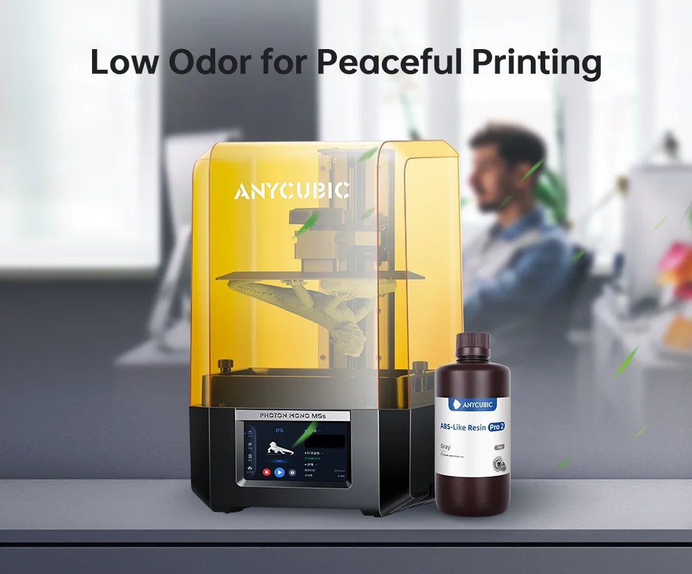 ANYCUBIC ABS-Like Pro 2 Resin 3D Printing Material For LCD SLA 3D Printer Rapid UV Curing 405nm 3D Resin High Precision