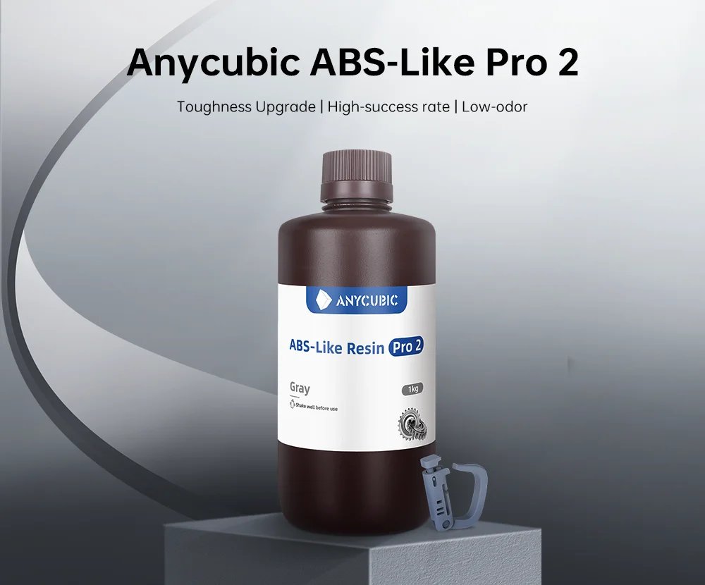 ANYCUBIC ABS-Like Pro 2 Resin 3D Printing Material For LCD SLA 3D Printer Rapid UV Curing 405nm 3D Resin High Precision