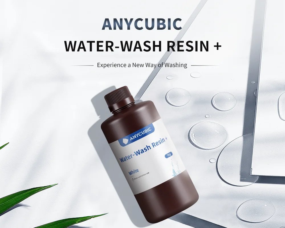 ANYCUBIC Water-Wash Resin 4 KG For 3D Printer 405nm UV Resin Washable 3D Printer Resin For DLP LCD Printer 3D Printing Material