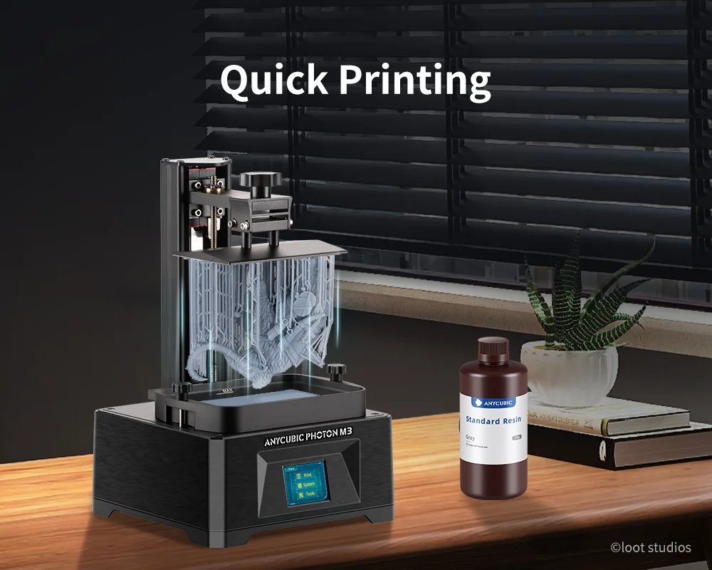 ANYCUBIC 405nm UV Resin 3D Printer High Precision Standard Resin 3D Printing DIY Figurines Materials For Photon Mono 5s Pro