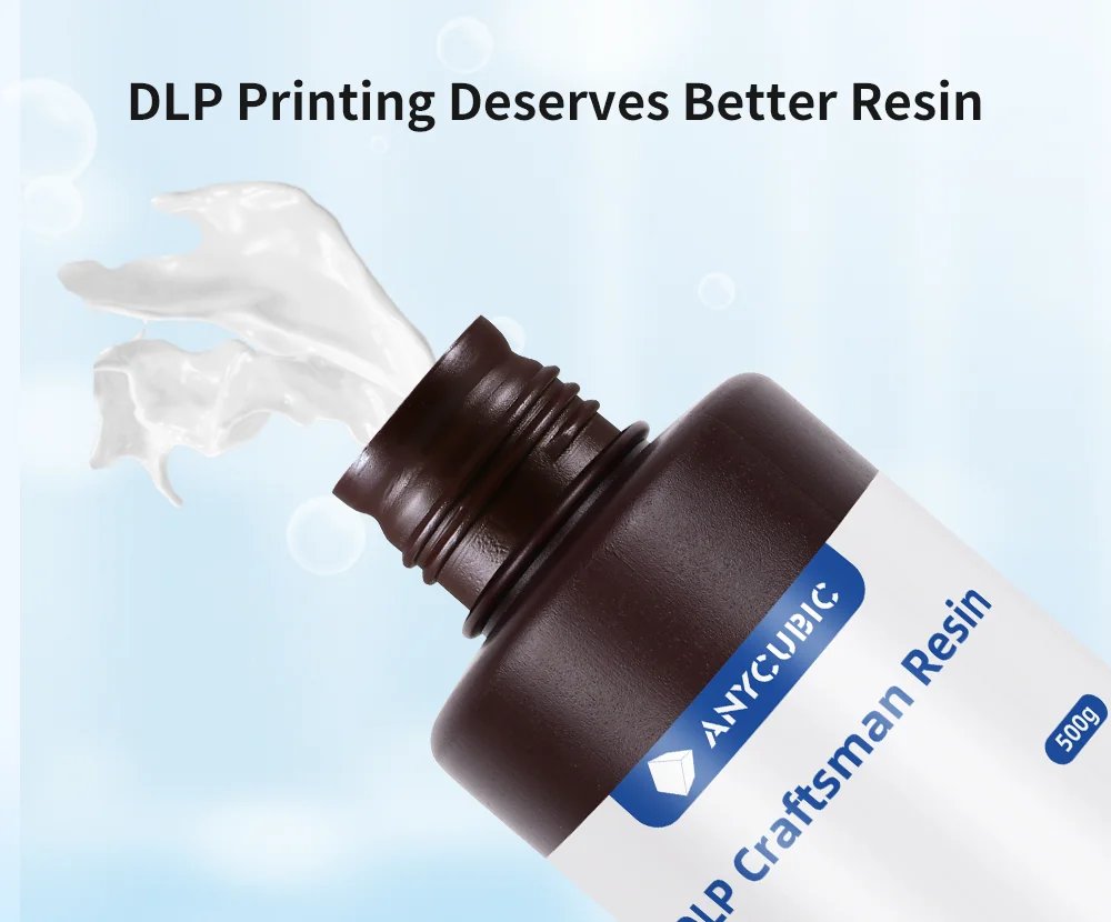 Anycubic DLP Craftsman Resin High Accuracy Resin Ceramic Powder For 3D Printer Photon D2 Mono X 6K 3D Printing Material Anycubic DLP Craftsman Resin High Accuracy Resin Ceramic Powder For 3D Printer Photon D2 Mono X 6K 3D Printing Material