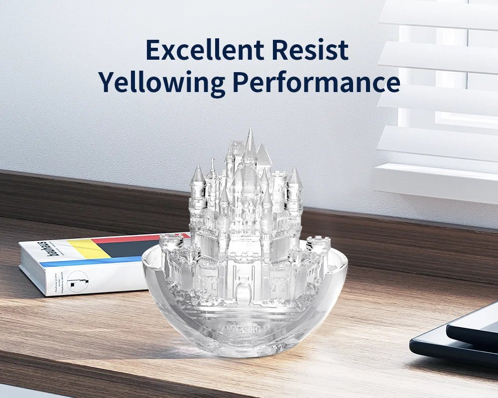 Anycubic High Clear Resin For LCD 405nm 3D Printer Resin Resist Yellowing Liquid Bottle Printing Materials For Photon Mono X 6K