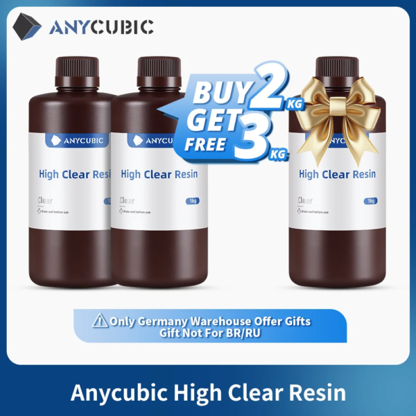 Anycubic High Clear Resin For 3D Printer