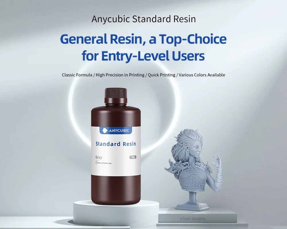Anycubic 10KG 405nm UV Resin LCD 3D Printer High Precision Photosensitive Resin Printing Material Standard Resin For Photon Mono