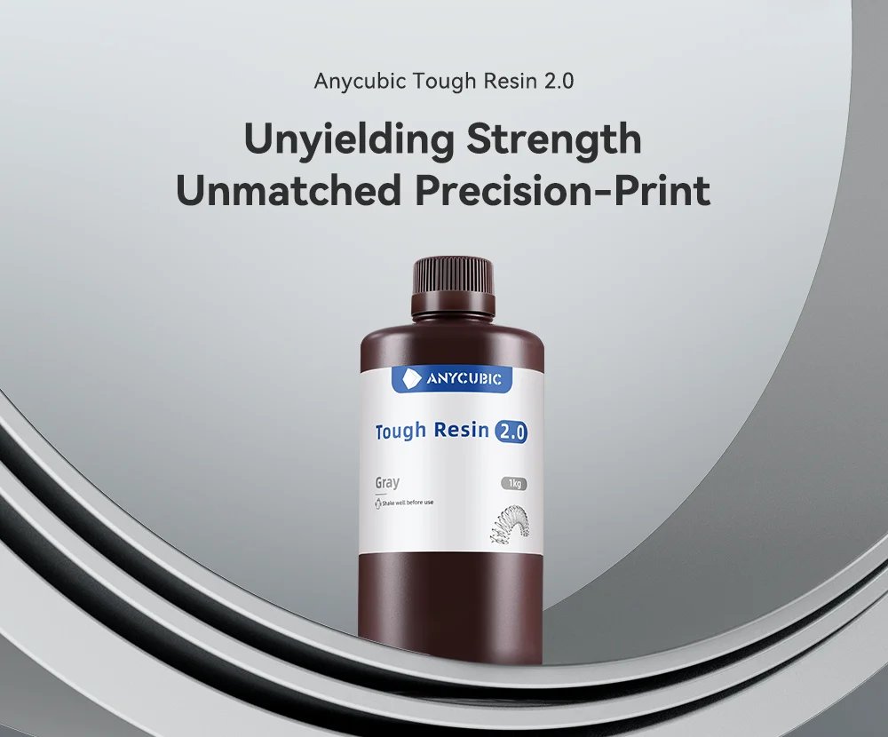 Anycubic Flexible Tough Resin 2.0 3D Printer High Toughness Photosensitive Resin 3D Printing Material UV Resin For Photon Mono