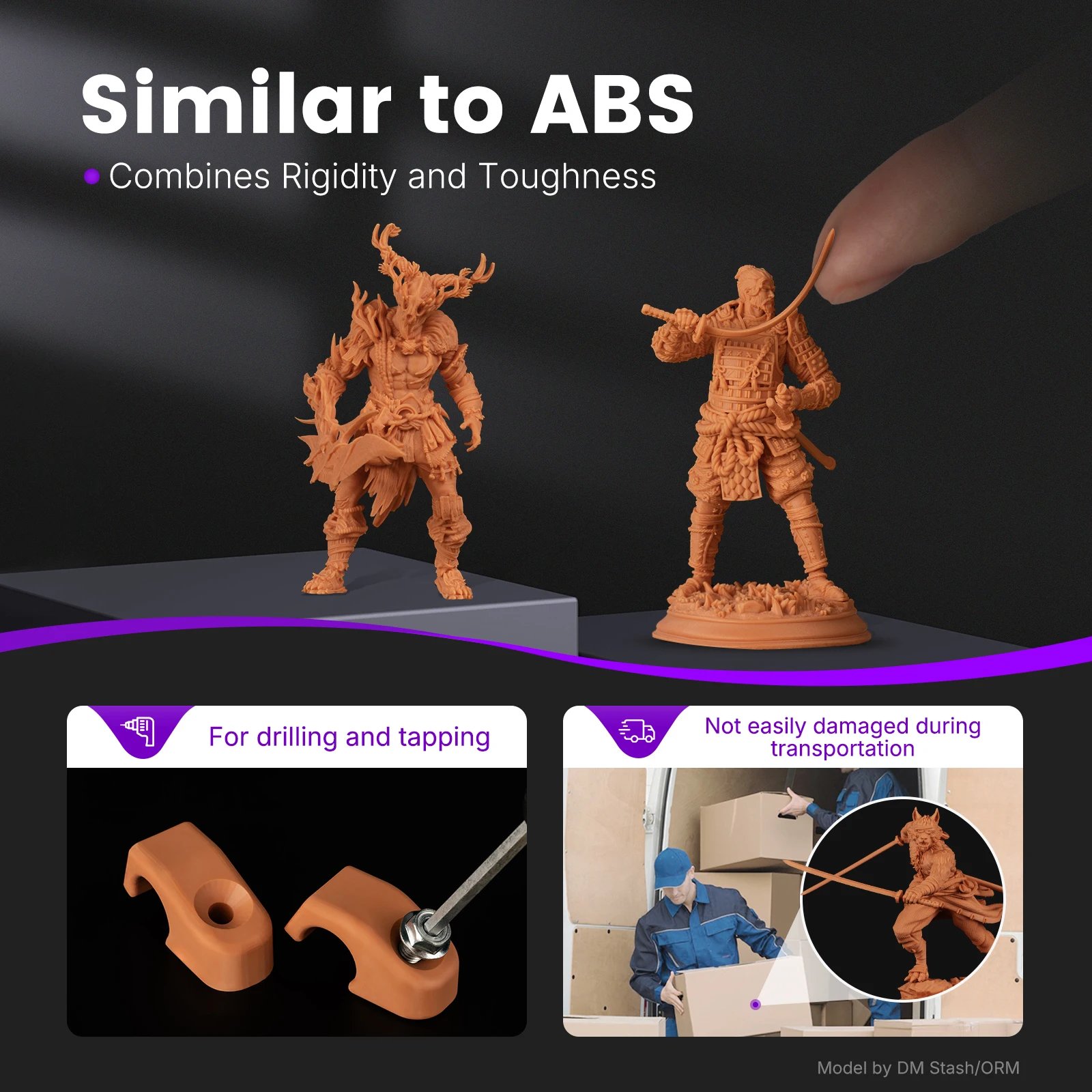 Resione 2025 TH-HR 3D Printer Tough Resin Low-shrinkage High-precision Tough Photopolymer Resin For Anycubic Elegoo 3D Printer