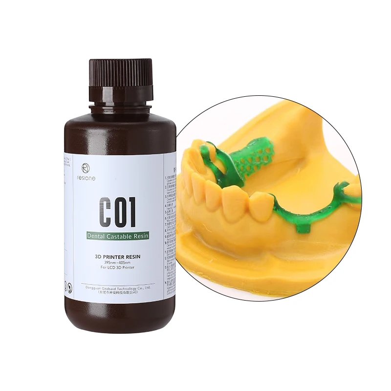 Resione Elastic Model Dental resin Casting 3D Printer Resin For Elegoo Anycubic Resin 405nm UV Resin 3D Printer