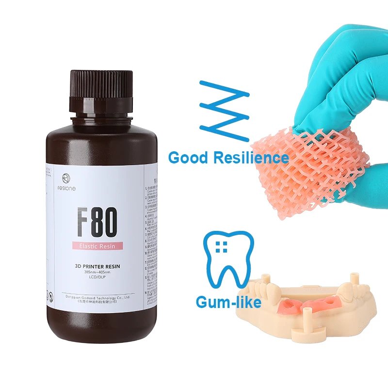 Resione Elastic Model Dental resin Casting 3D Printer Resin For Elegoo Anycubic Resin 405nm UV Resin 3D Printer